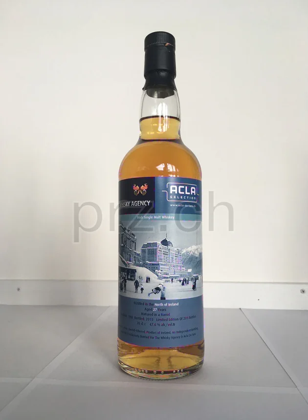 Acla Selection & Whisky Agency 27 Winter St. Moritz, 27 Jahre, abgefüllt 2015, Ansicht 1