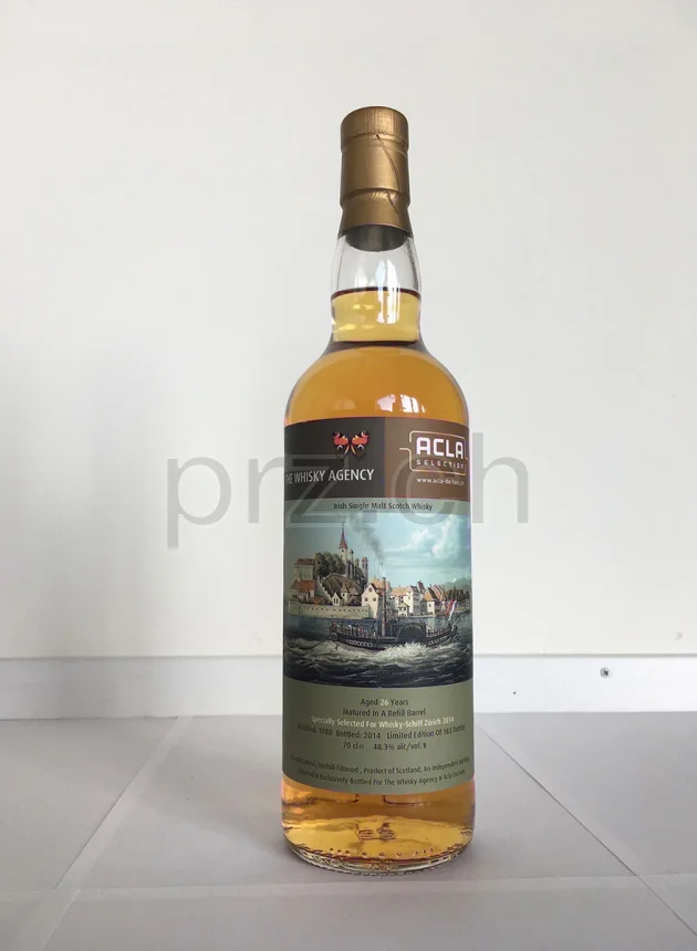 Acla Selection & Whisky Agency 26 Whisky-Schiff Zürich, 26 Jahre, abgefüllt 2014, Ansicht 1