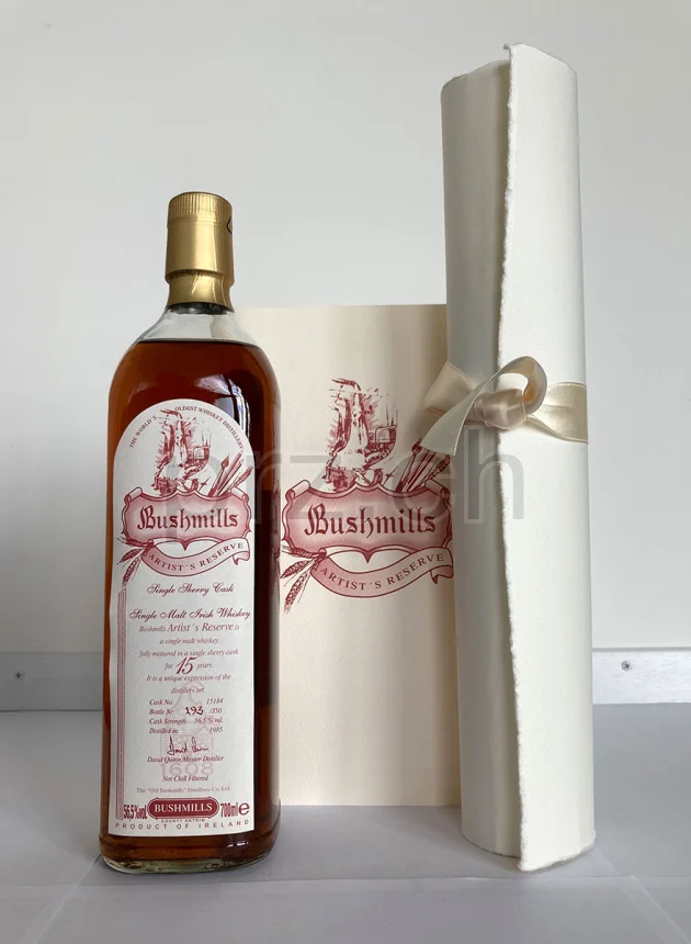 Bushmills, 15 Jahre, abgefüllt 2000, Ansicht 2