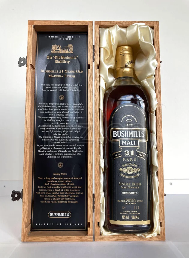 Bushmills, 21 Jahre, abgefüllt 2000, Ansicht 2