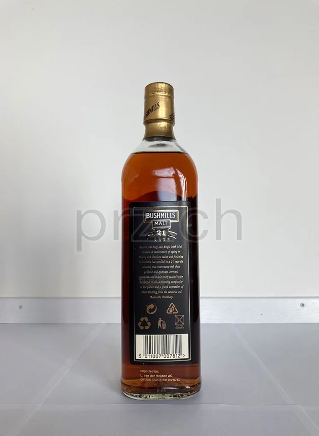 Bushmills, 21 Jahre, abgefüllt 2000, Ansicht 4