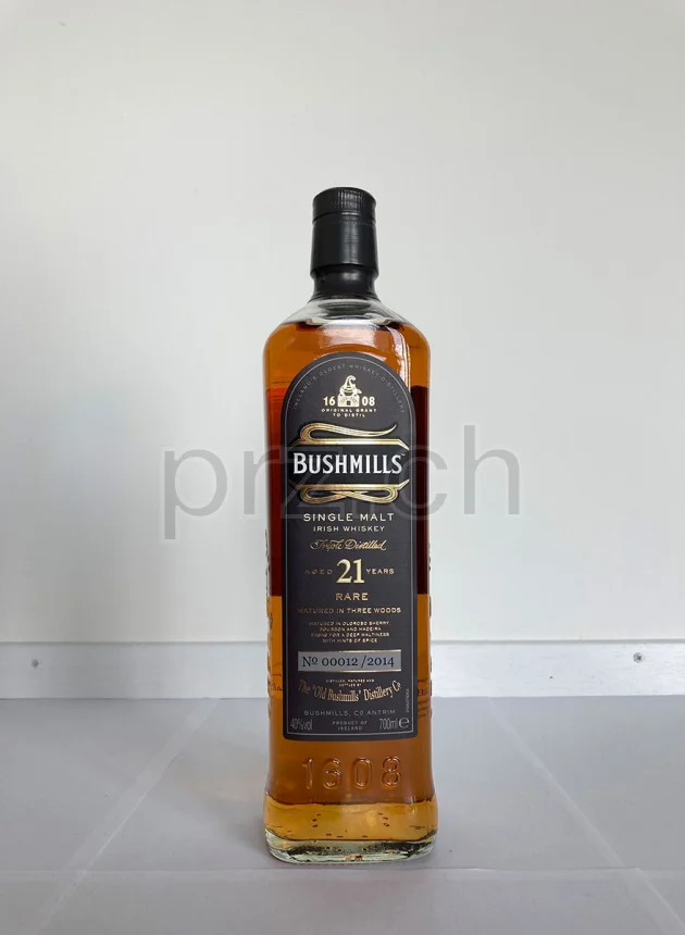 Bushmills, 21 Jahre, abgefüllt 2014, Ansicht 2