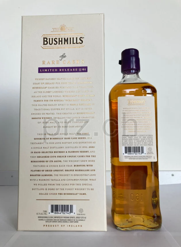 Bushmills, 28 Jahre, abgefüllt 2020, Ansicht 2