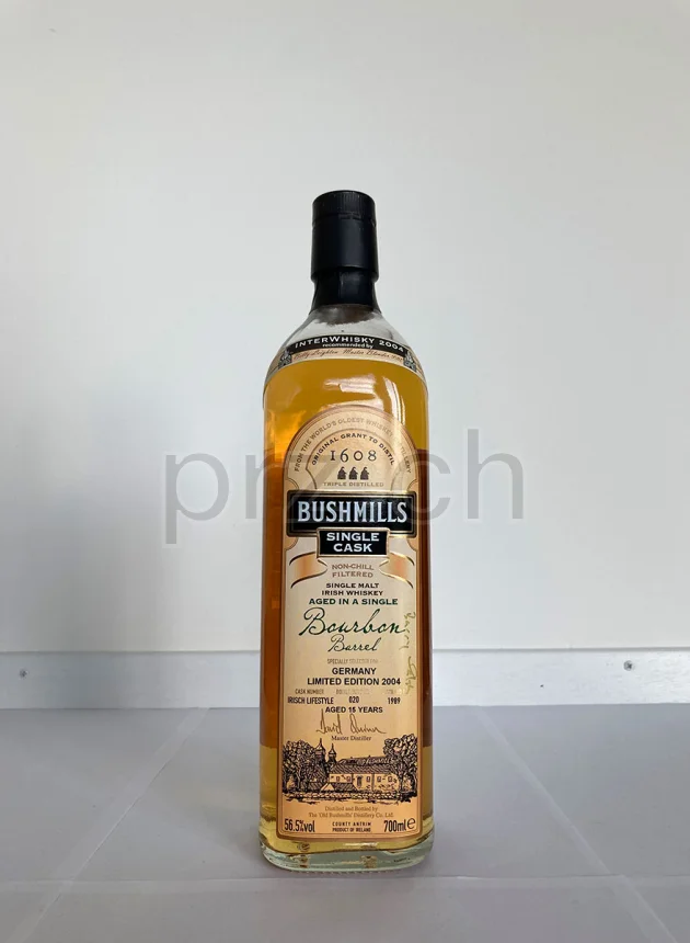 Bushmills, 15 Jahre, abgefüllt 2004, Ansicht 1