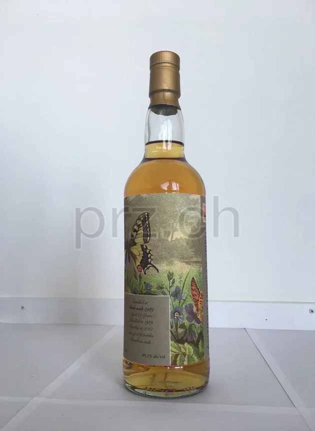 Irish Single Malt Alos Butterflies Series, 28 Jahre, abgefüllt 2017, Ansicht 2