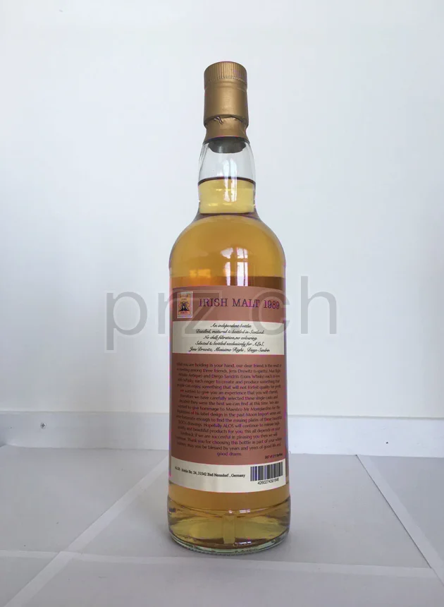 Irish Single Malt Alos Savannah Series, 28 Jahre, abgefüllt 2017, Ansicht 3