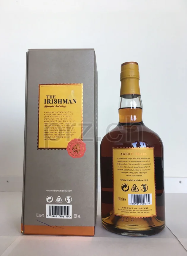 The Irishman, 17 Jahre, abgefüllt 2019, Ansicht 2