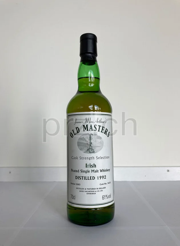James MacArthurs Irish Peated Single Malt Whiskey, 11 Jahre, abgefüllt 2003, Ansicht 2