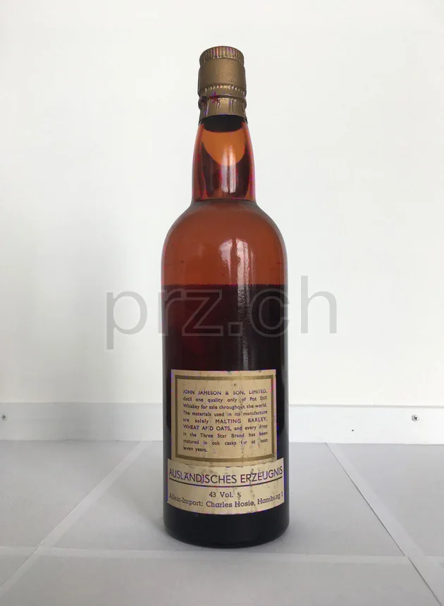 Bow Street (John Jameson), 7 Jahre, abgefüllt 1950, Ansicht 2