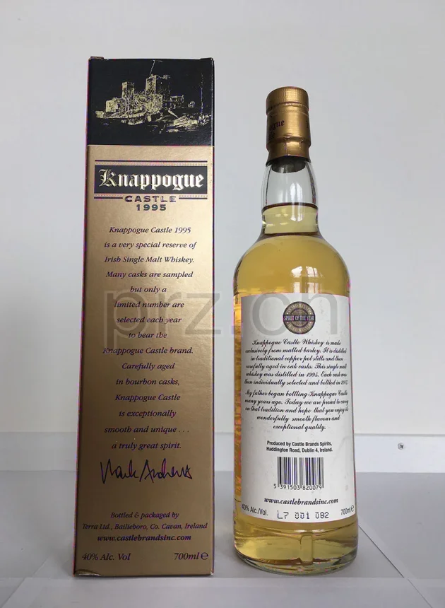 Bushmills, 12 Jahre, abgefüllt 2007, Ansicht 2