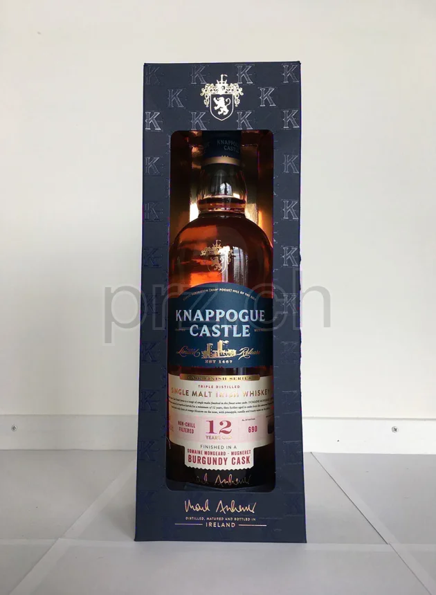 Knappogue Castle 12 Burgundy Cask, 12 Jahre, abgefüllt 2018, Ansicht 1