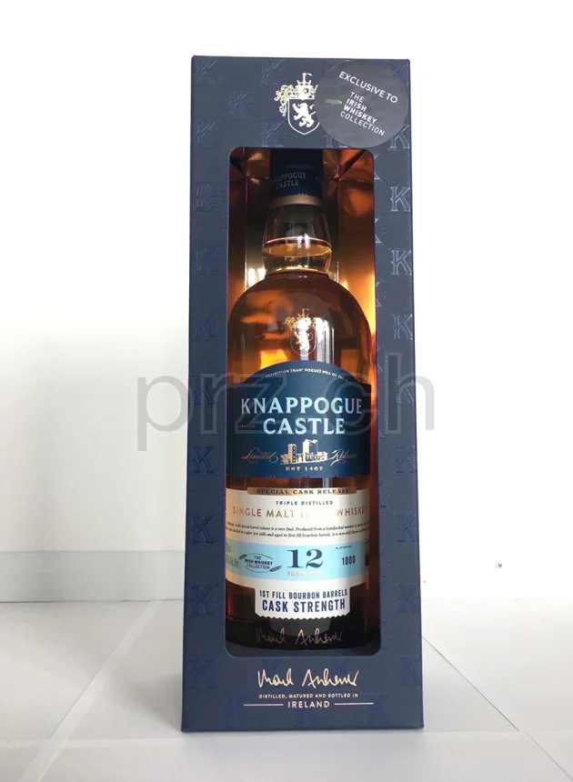 Knappogue Castle 12 Bourbon Barrels Cask Strength, 12 Jahre, abgefüllt 2019, Ansicht 1