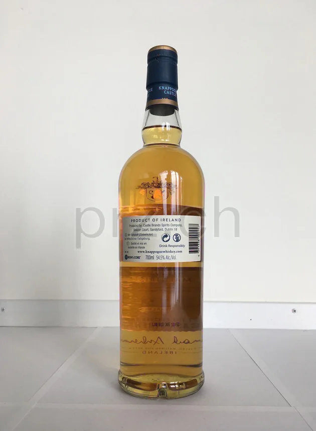 Knappogue Castle 12 Bourbon Barrels Cask Strength, 12 Jahre, abgefüllt 2019, Ansicht 3