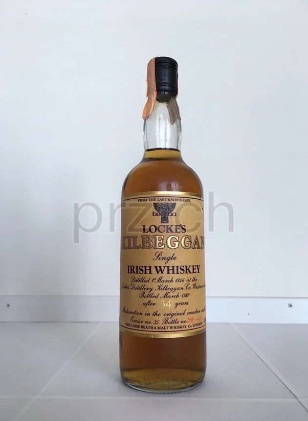Kilbeggan, 34 Jahre, abgefüllt 1980, Ansicht 1