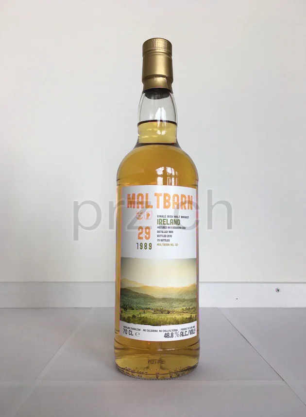 Maltbarn No 121 Irish Single Malt, 29 Jahre, abgefüllt 2018, Ansicht 1