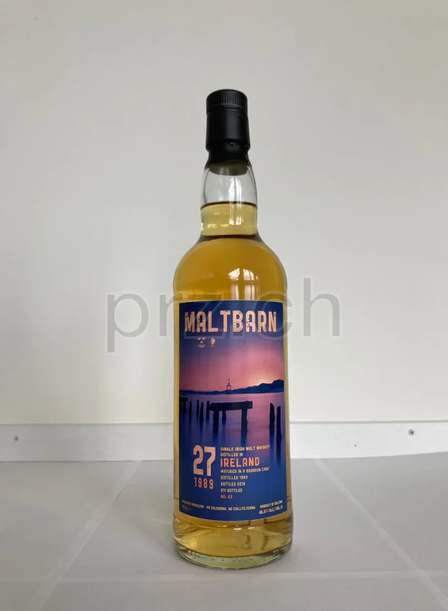 Maltbarn No 63 Irish Single Malt, 27 Jahre, abgefüllt 2016, Ansicht 1