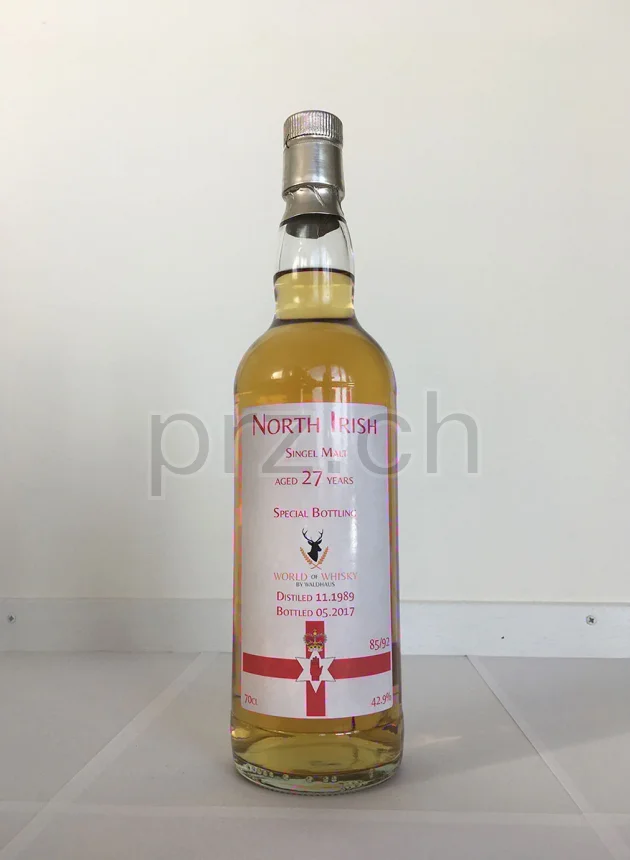 Old Bushmills, 27 Jahre, abgefüllt 2017, Ansicht 1