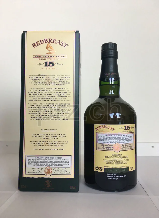 Bow Street (John Jameson), 15 Jahre, abgefüllt 2015, Ansicht 2