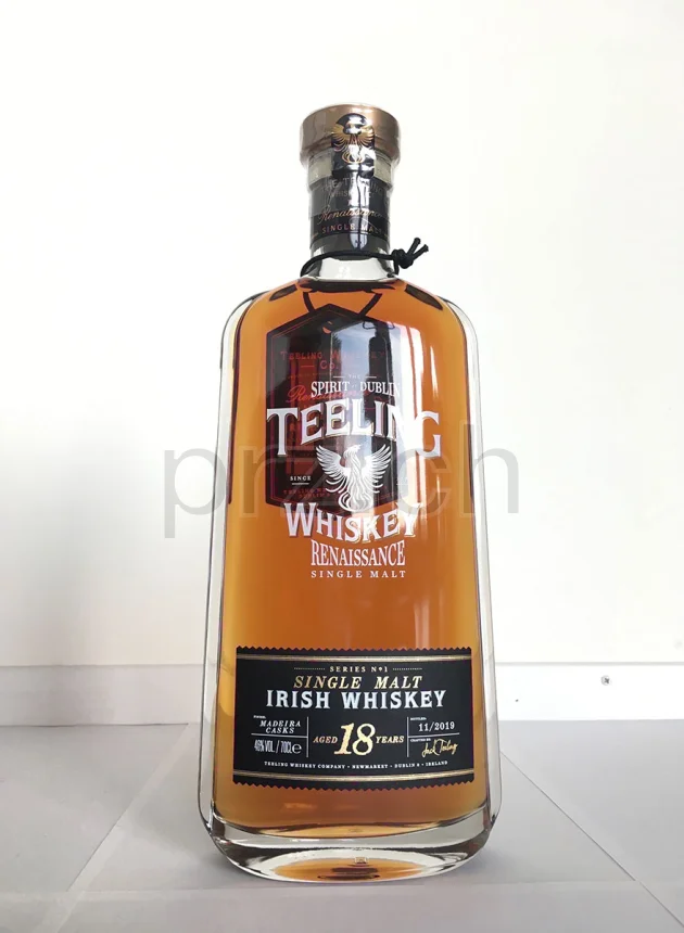 The Teeling Whiskey Company, 18 Jahre, abgefüllt 2019, Ansicht 2
