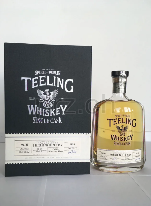 The Teeling Whiskey Company, 28 Jahre, abgefüllt 2017, Ansicht 1