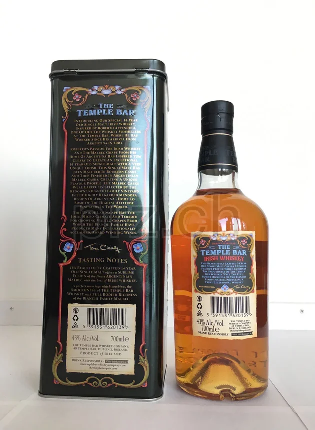 Temple Bar 14 Argentinian Malbec Finish Limited Edition, 14 Jahre, abgefüllt 2019, Ansicht 2