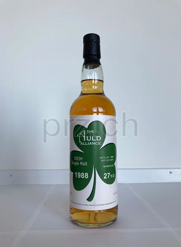 The Auld Alliance Irish Single Malt 27 2015, 27 Jahre, abgefüllt 2015, Ansicht 1