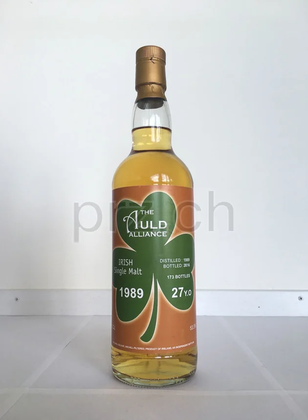 The Auld Alliance Irish Single Malt 27 2016, 27 Jahre, abgefüllt 2016, Ansicht 1