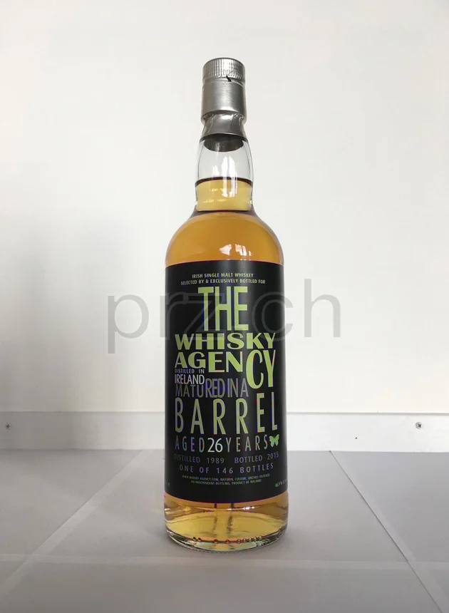 The Whisky Agency Bottled Letters, 26 Jahre, abgefüllt 2015, Ansicht 1