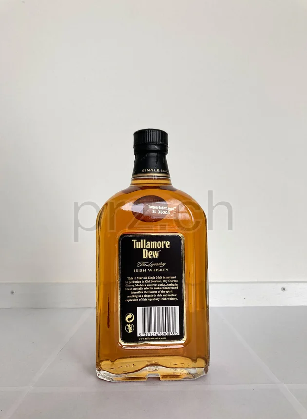 Tullamore Dew, 10 Jahre, abgefüllt 2012, Ansicht 3