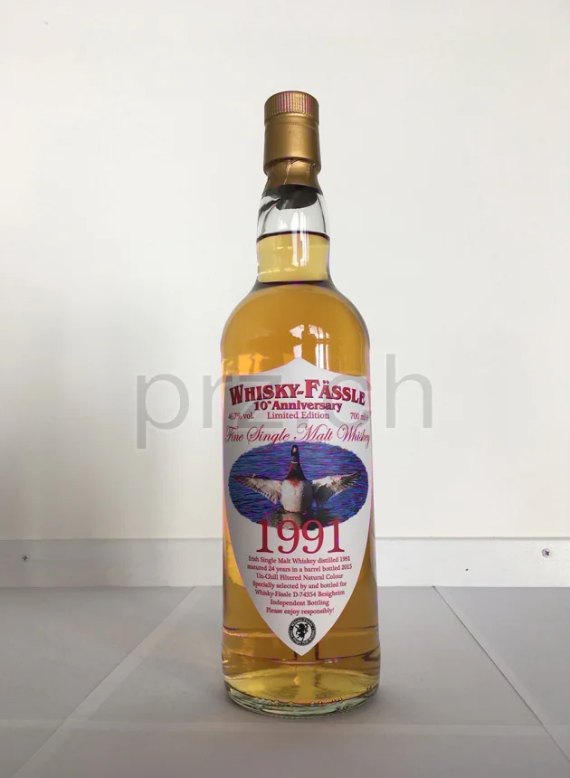 Whiskey Fässle 10th Anniversary Bottling, 24 Jahre, abgefüllt 2015, Ansicht 1