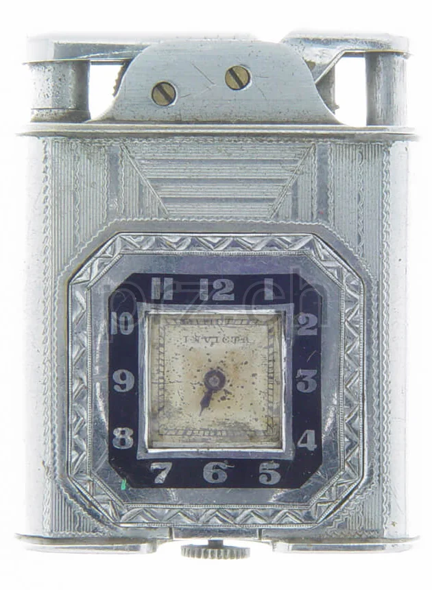 Invicta – USA Large, Modell Large semi automatic, nickel plated, Jahr 1930, Ansicht 1