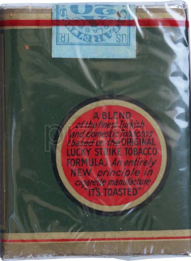 Lucky Strike – 1936 Series 106, Modell Private, Jahr 1936, Rückseite
