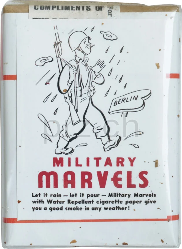 Marvels – 1945 Armed Forces, Rückseite Marvels – 1945 Armed Forces, Modell Armed Forces, Jahr 1945, Rückseite