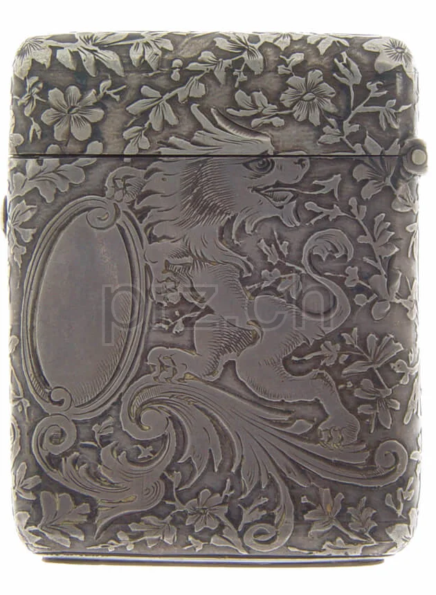Matchsafe / Vesta – Great Britain, Modell Large, sterling silver, Jahr 1890, Ansicht 3
