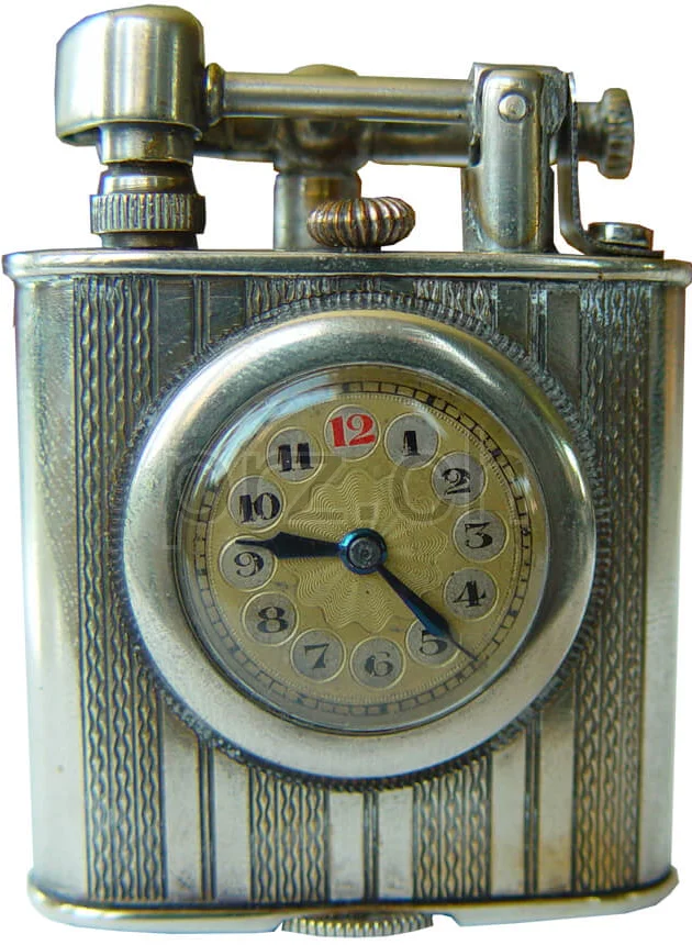 No Name – Switzerland Round Watch Pressed, Modell Lift arm, silver plated, Jahr 1930, Ansicht 1