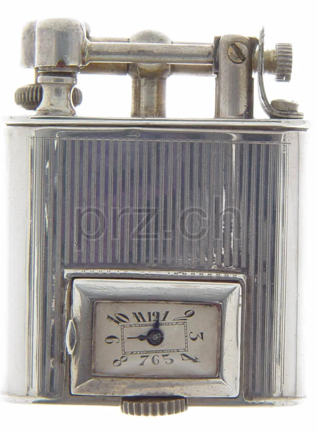 No Name – France Rectangular Watch, Modell Lift arm, silver plated, Jahr 1930, Ansicht 1