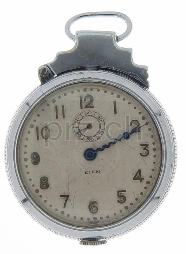 No Name – Switzerland Pocket Watch Form, Modell Pocket Watch, chrome plated, Jahr 1930, Ansicht 1