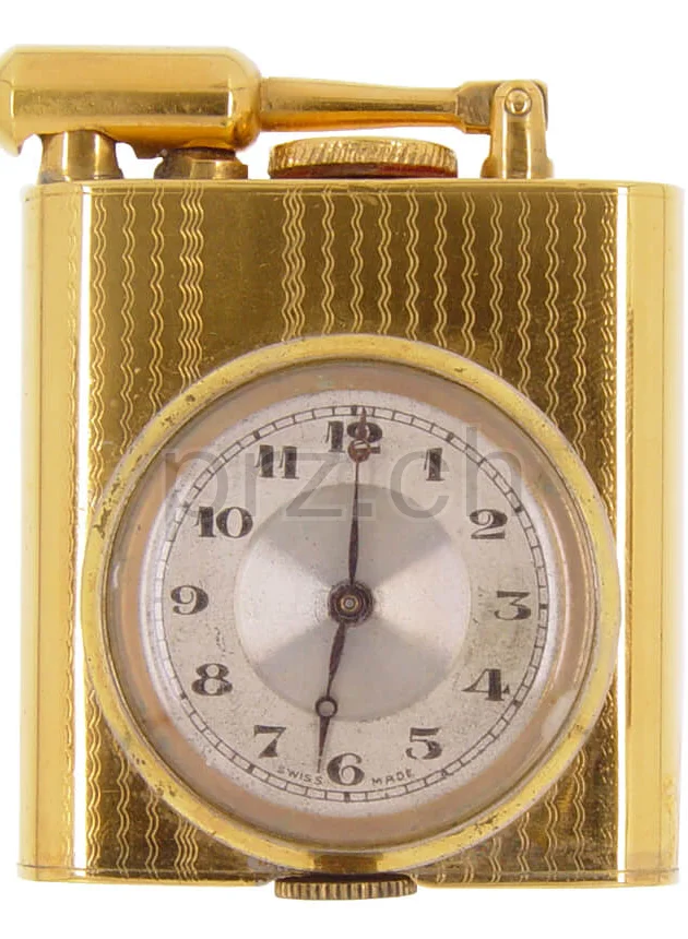 No Name – USA Large Round Watch, Modell Single arm large, gold plated, Jahr 1928, Ansicht 1