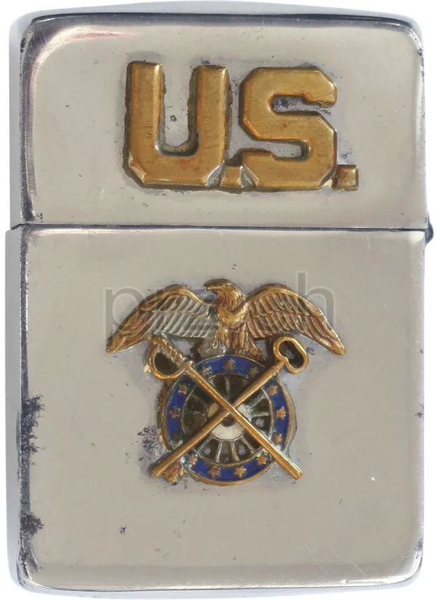 U.S. Army Quartermaster Corps, Modell three barrel hinge, round bottom, Jahr 1943 - 45, Ansicht 1