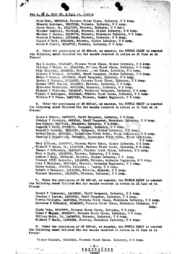 U.S. 4th Infantry Division – «Ivy», Ansicht 14 U.S. 4th Infantry Division – «Ivy», Modell four barrel hinge, flat bottom, Jahr 1942 - 43, Ansicht 14