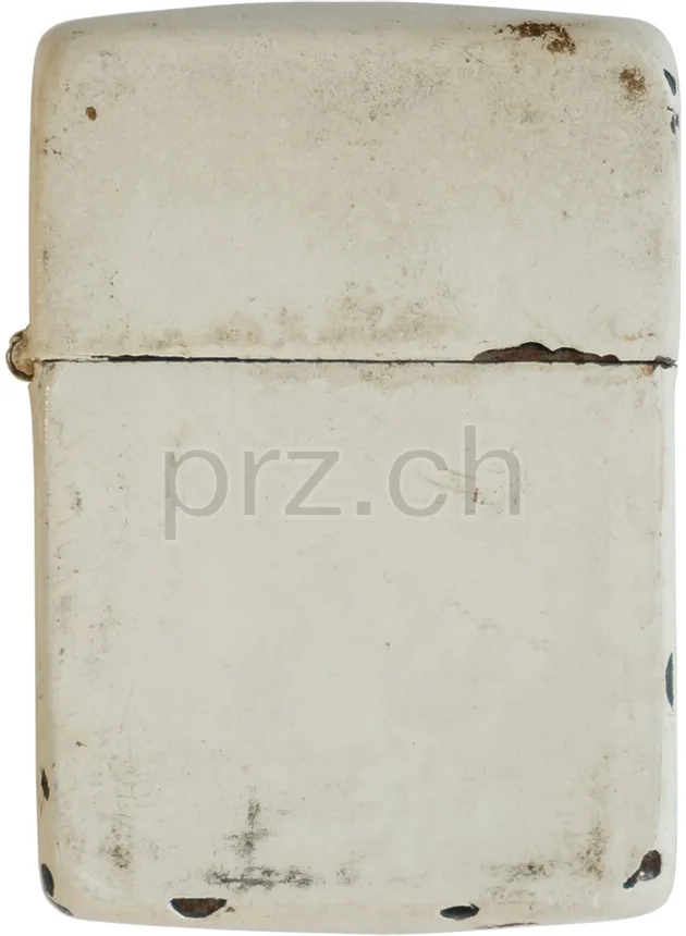 White Finish – «The Black Devils», Ansicht 1 White Finish – «The Black Devils», Modell three barrel hinge, round bottom, Jahr 1943 - 45, Ansicht 1