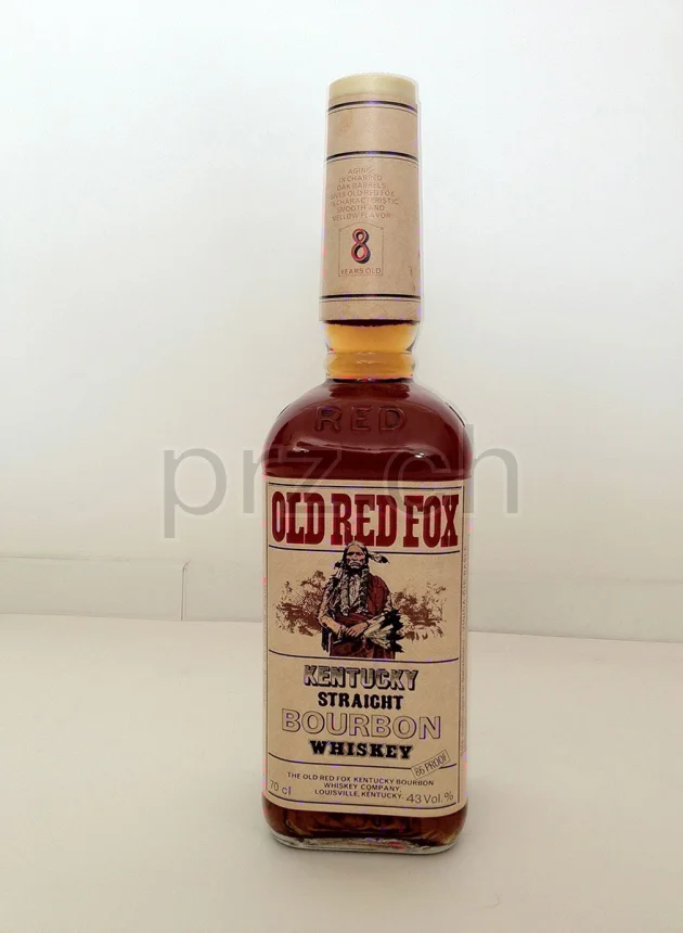 The Old Red Fox Kentucky Whisky Company, 8 Jahre, abgefüllt 1970, Ansicht 1