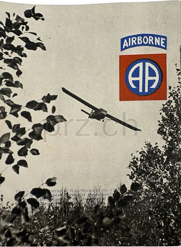 D-Day Arm Flag – Sgt. Floyd D. Fletcher, 82nd Airborne Division, Ansicht 22 D-Day Arm Flag – Sgt. Floyd D. Fletcher, 82nd Airborne Division, Modell Airborne «CL», Jahr 1943 - 44, Ansicht 22