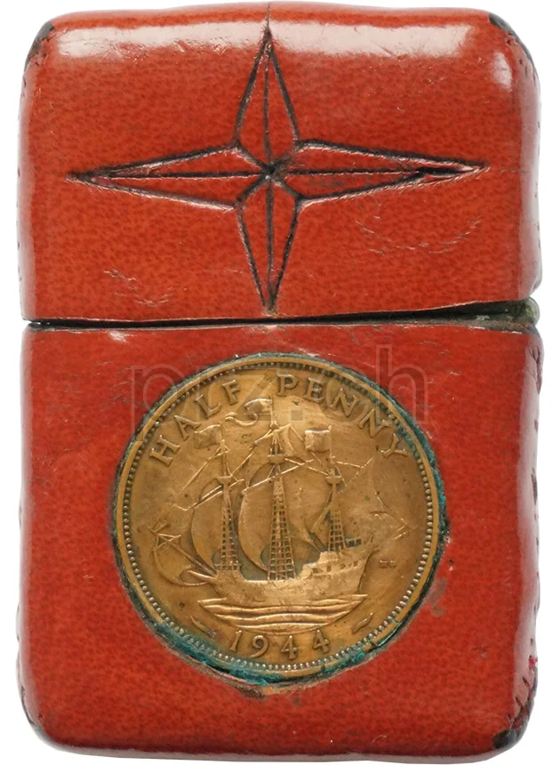 Leather – Star of David, Ansicht 2 Leather – Star of David, Modell five barrel hinge, Jahr 1949 - 51, Ansicht 2