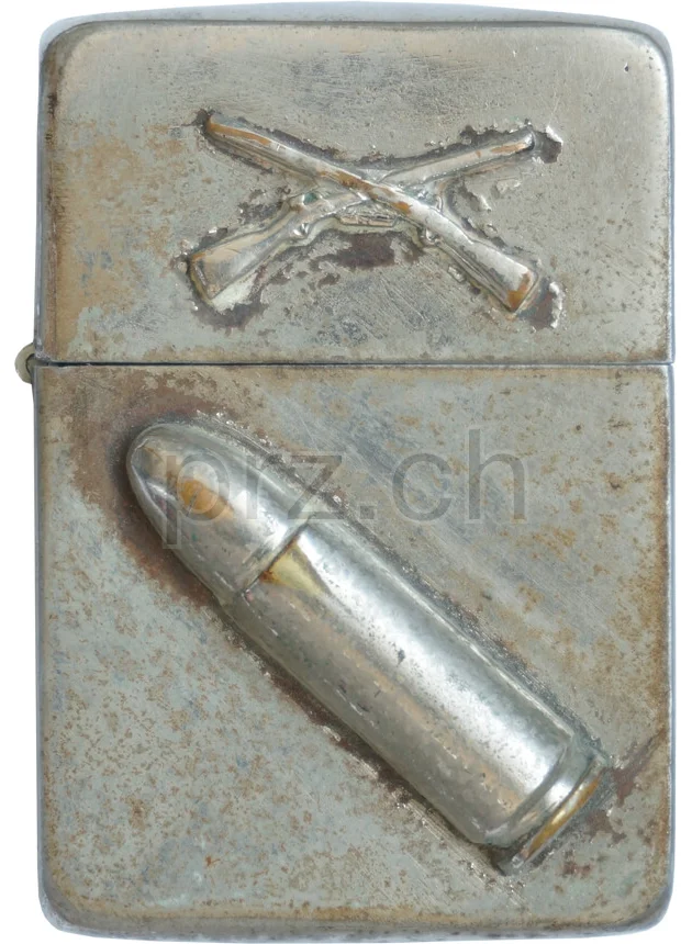 U.S. Infantry – Cartridge Cal .38 Super, Vorderseite U.S. Infantry – Cartridge Cal .38 Super, Modell five barrel hinge (fixed after war), flat bottom, Jahr 1942 - 43, Vorderseite