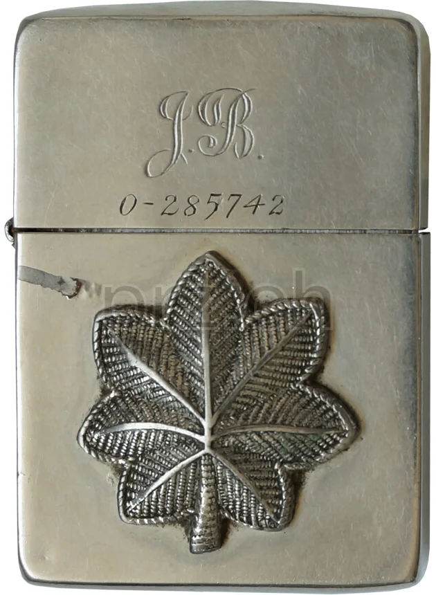U.S. Army Medical Corps – Lt. Colonel Jacob Brem, Modell four barrel hinge, flat bottom, Jahr 1942 - 43, Rückseite