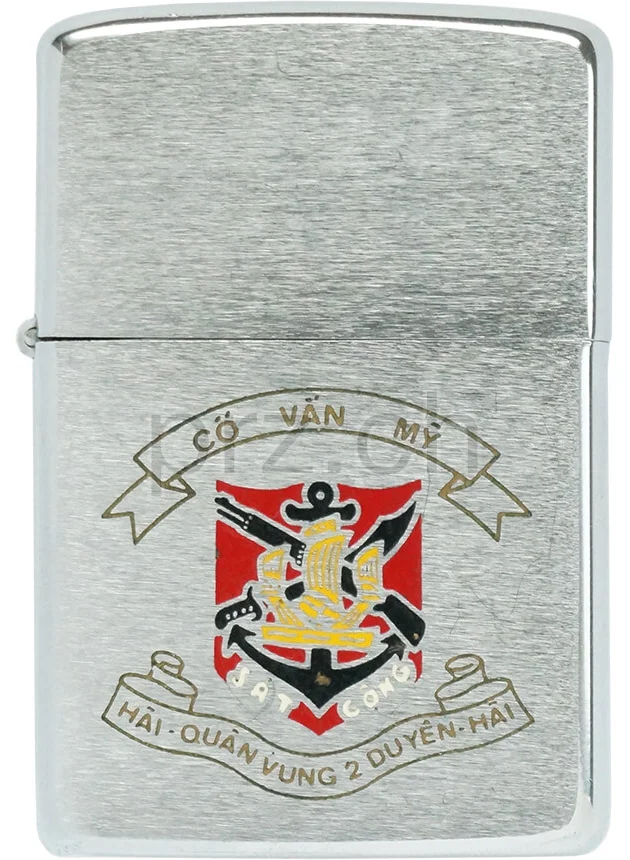 South Vietnam Navy – Coastal Region 2, Modell chrome plated brushed, five barrel hinge, Jahr 1971, Vorderseite