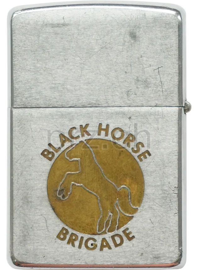1st Cavalry Division – «Black Horse Brigade», Ansicht 1 1st Cavalry Division – «Black Horse Brigade», Modell chrome plated brushed, five barrel hinge, Jahr 1969, Ansicht 1