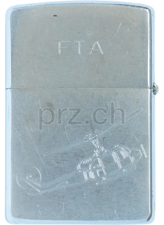 605th TRANS CO ADS – «Phu Loi», Modell chrome plated brushed, five barrel hinge, Jahr 1966, Ansicht 2