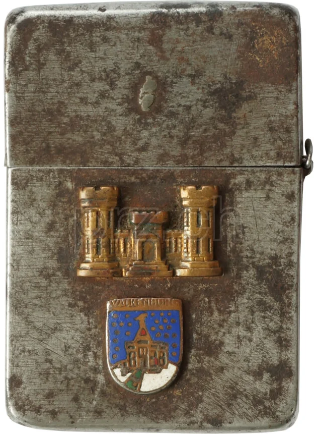 U.S. 105th Engineer Combat Battalion, Modell four barrel hinge, flat bottom, Jahr 1942 - 43, Vorderseite